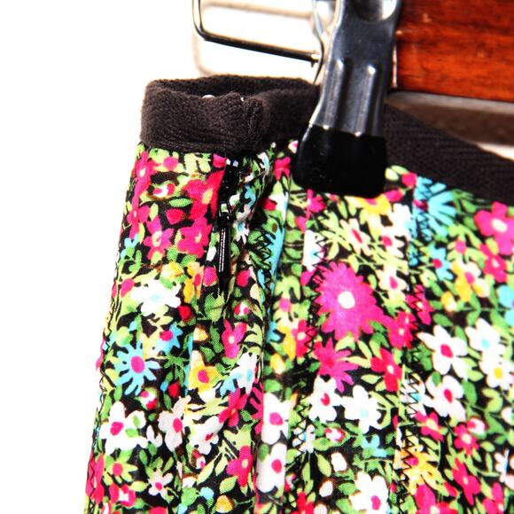 NEW Christopher & Banks Floral Pleated Cotton Skirt Size 8 - Picture 7 of 11